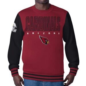 NFL Arizona Cardinals Red Black Sweatshirt Crewneck‎ Football Graphic Size XL